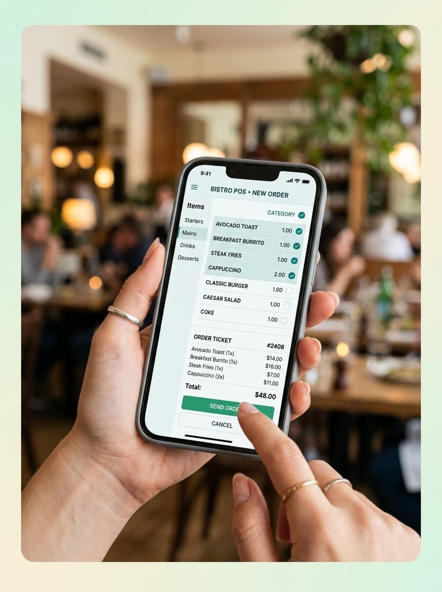 Nine Point of Sale & Tableside Ordering